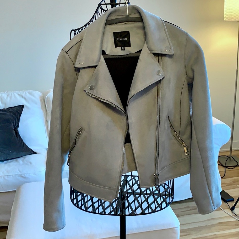 Grey velvet jacket